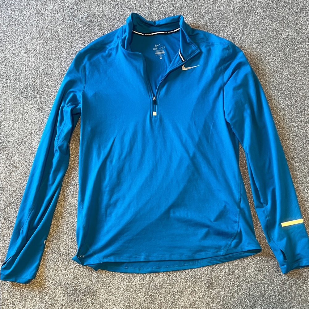 Nike Blue Half-Zip Long Sleeve Shirt